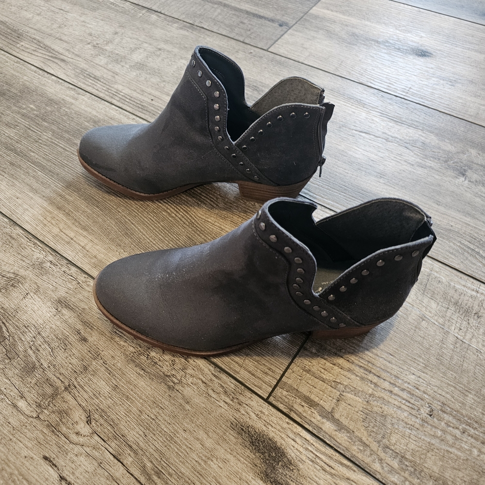 Carlos by Carlos Santana Charcoal Studded Booties